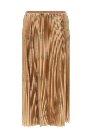 Pleated skirt Beige