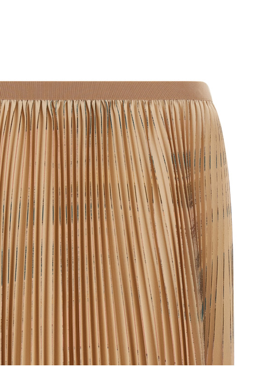 Pleated skirt Beige