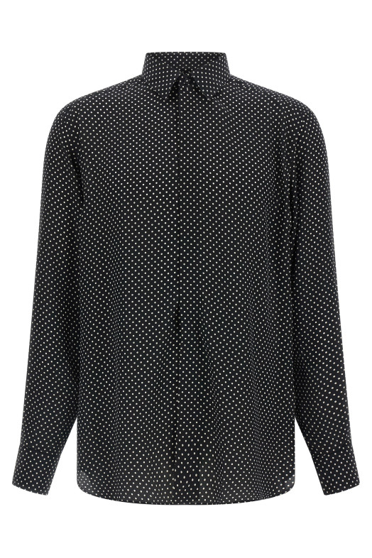 Polka dot shirt Black-grey