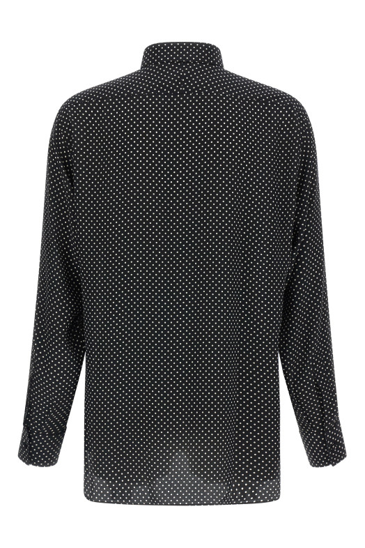 Polka dot shirt Black-grey