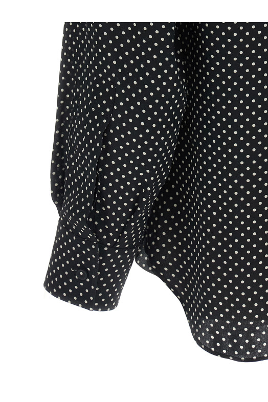 Polka dot shirt Black-grey