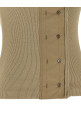 'Asymmetrical Fitted' top Beige