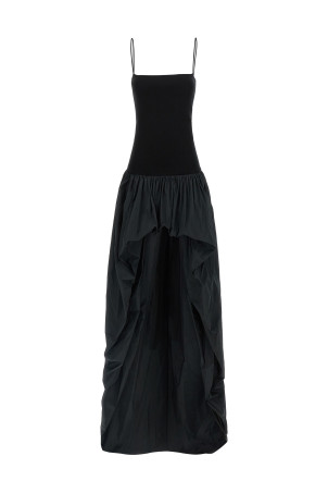 Taffeta skirt dress Black