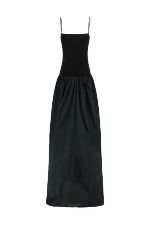 Taffeta skirt dress Black