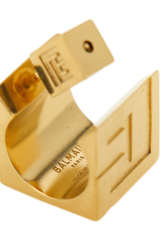 'PB 3D' earrings Gold