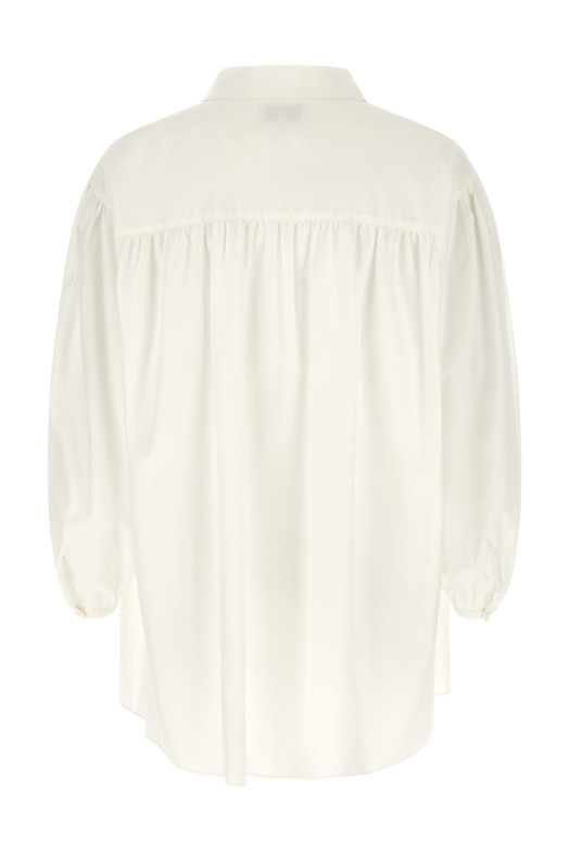 'Frilled Gather' shirt White