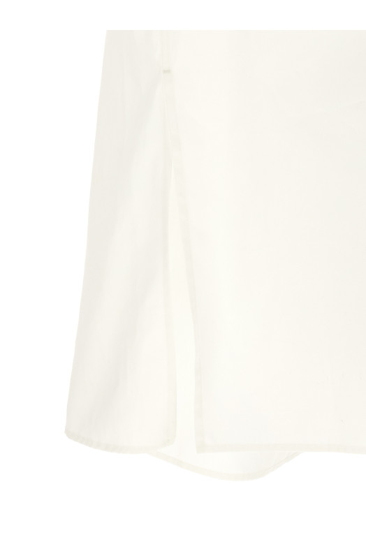 'Frilled Gather' shirt White