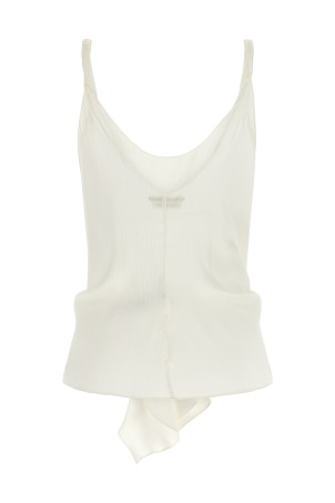 'Front Knot' top White