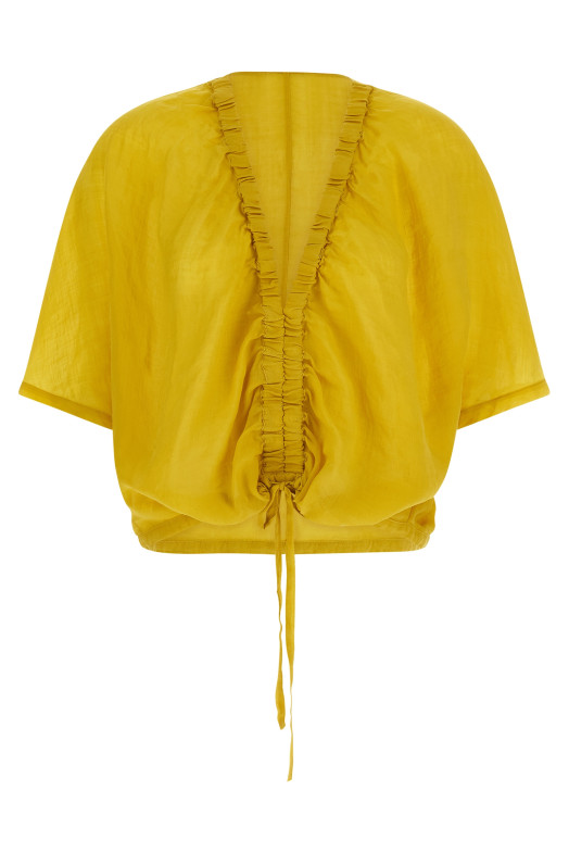Gathered top Yellow