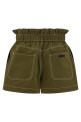 Gabardine shorts Green