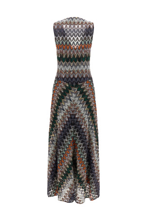 Lamé viscose dress Multicolor