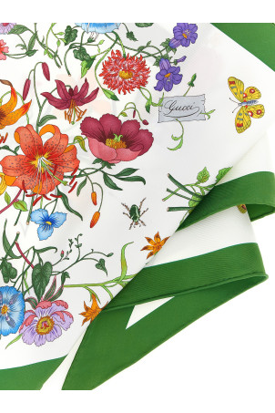 'Gucci Flora' scarf White