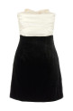 Bow short dress Black-grey