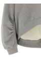 Logo embroidery sweatshirt Gray