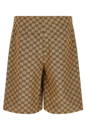 'GG Supreme' Bermuda shorts - 'Gucci Lido' line Beige