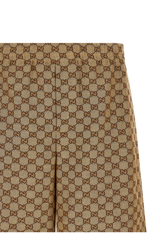 'GG Supreme' Bermuda shorts - 'Gucci Lido' line Beige