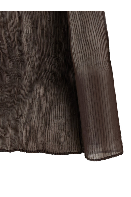 'Chiffon Twist 1' top Brown