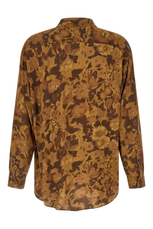 'Dried Flower' shirt Brown