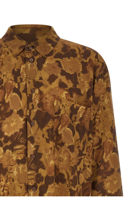 'Dried Flower' shirt Brown