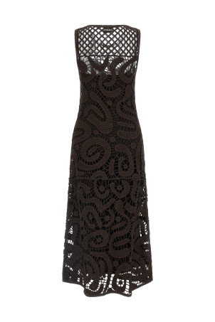 'Bufera' dress Brown