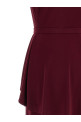 Peplum dress Bordeaux