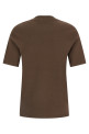 Mercerized cotton t-shirt Brown
