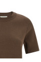 Mercerized cotton t-shirt Brown