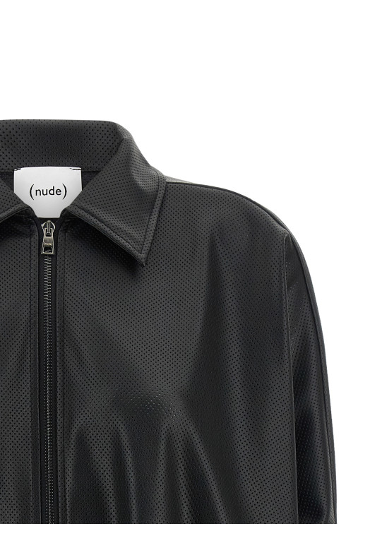 Openwork jacket Black