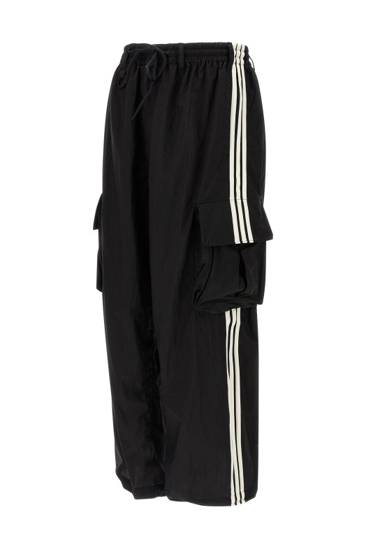 'Nylon Wired 3-Stripes' joggers Black