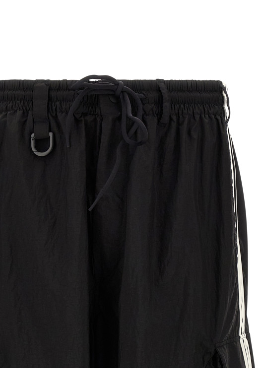 'Nylon Wired 3-Stripes' joggers Black