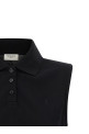 'Cassandre' embroidered polo shirt Black
