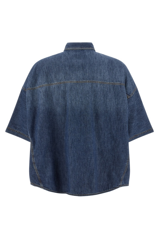 'Shiny Pockets' shirt Blue
