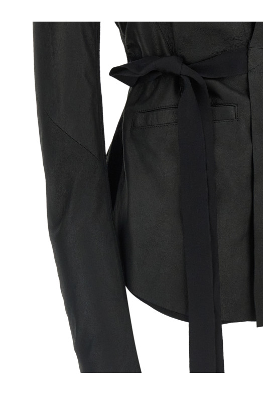 'Hollywood' Leather Jacket Black