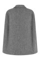 'Single-breasted' cape Gray