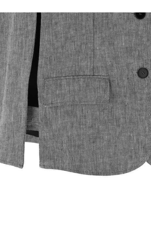 'Single-breasted' cape Gray