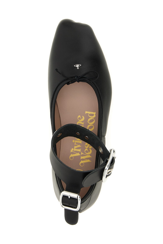 'Bardot' ballet flats Black