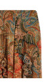 Paisley foliage skirt orange