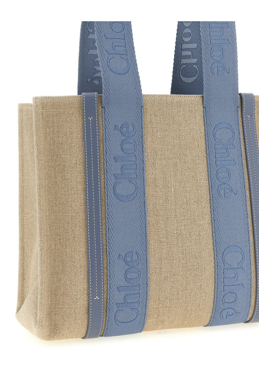 Medium 'Woody' shopping bag Blue
