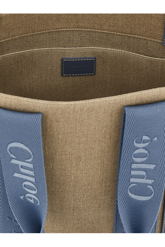 Medium 'Woody' shopping bag Blue