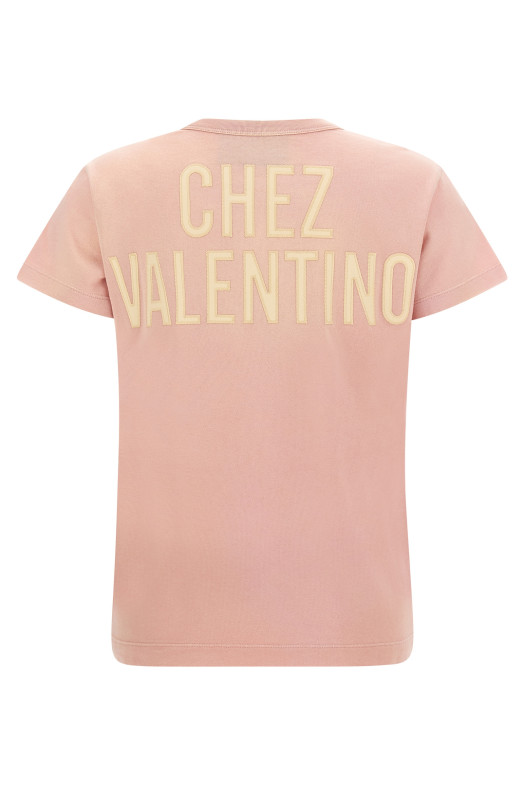 Valentino Garavani 'Panther Lady' T-shirt Pink