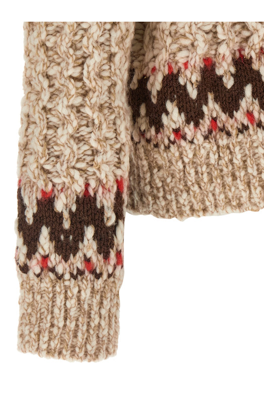 Alpaca and silk sweater Multicolor