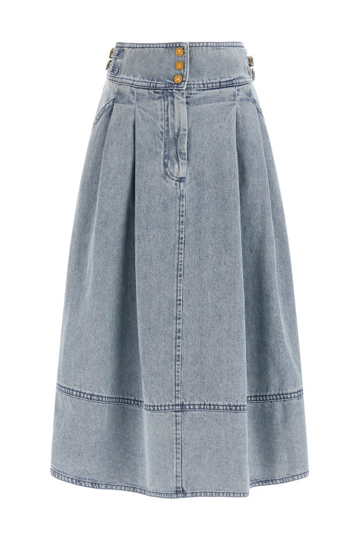 Denim skirt BLUE