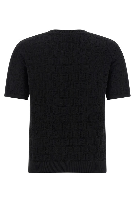 FF intarsia sweater Black