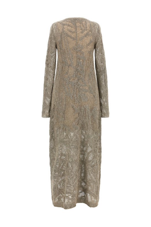 Micro sequin dress Beige