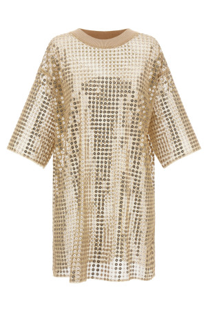 Sequin dress Beige