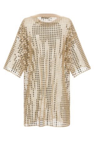 Sequin dress Beige