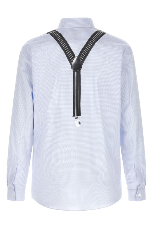 Trompe-l'œil print shirt BLUE