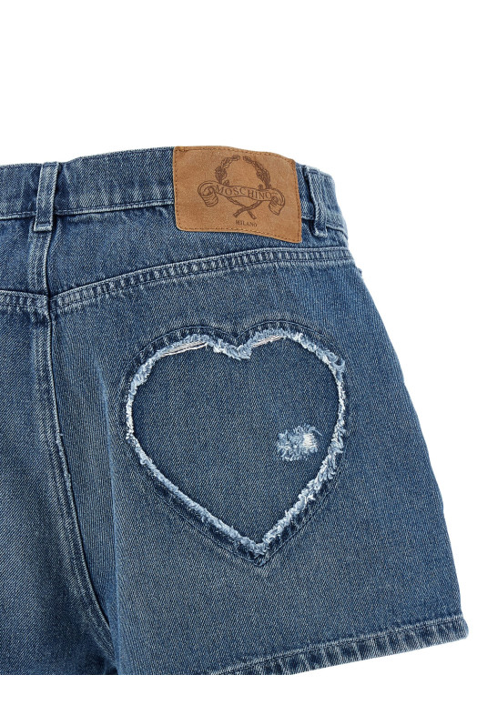 'Heart' shorts Blue