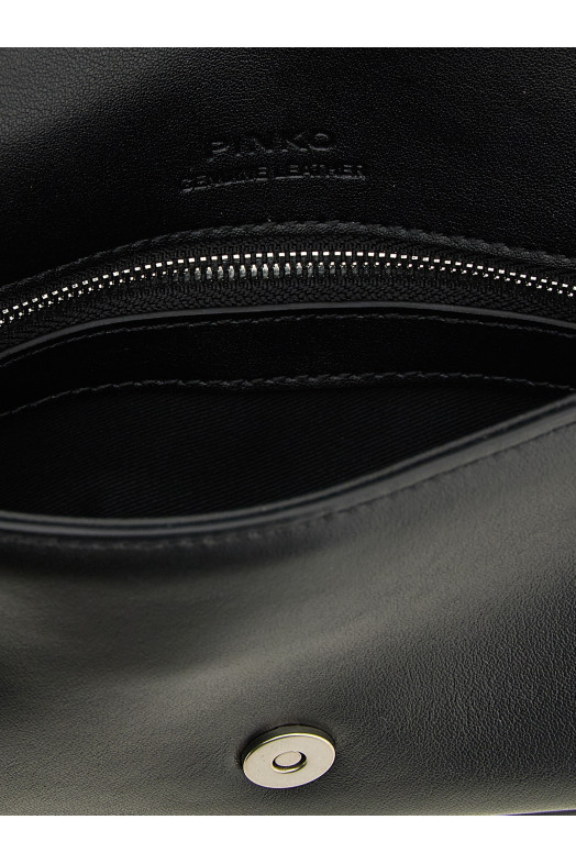 'Love One Slouchy Baby' crossbody bag  Black