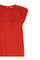 Round-neck dress Red